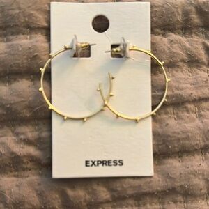 Express Gold Hoop Earrings